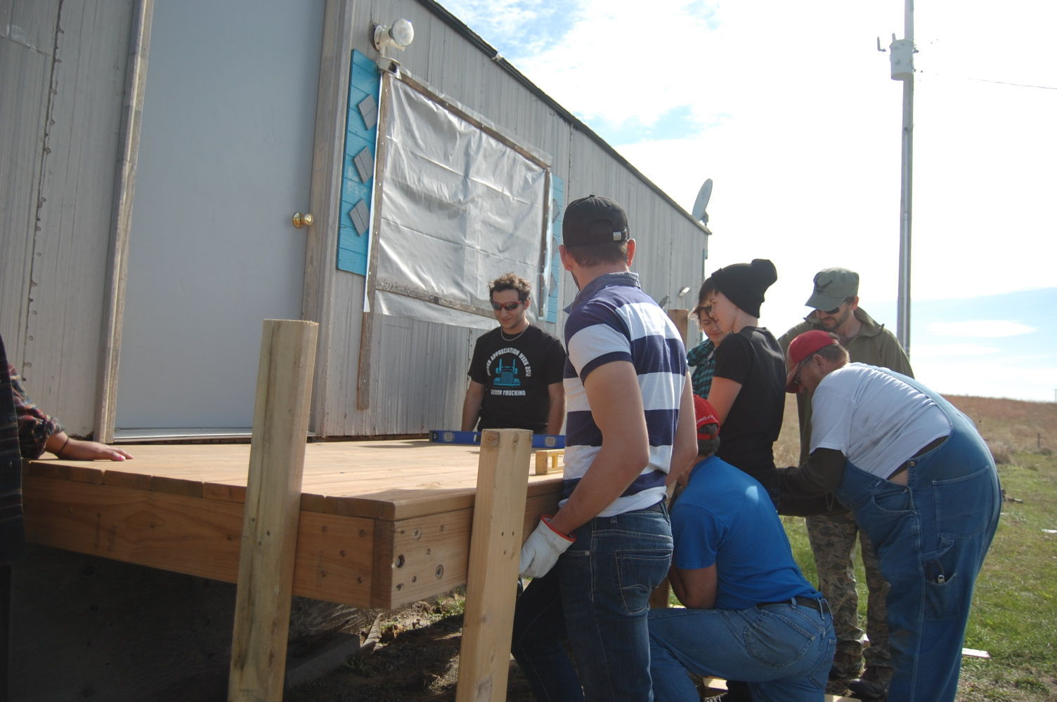 Students at Pine Ridge
